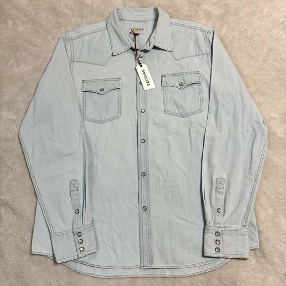 Tecovas Other - NWT Tecovas Men's Pearl Snap Button Casual Shirt Sz L